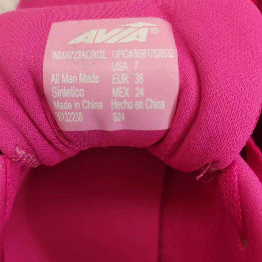 Avia Sneaker Womens 7 Pink Air-Cushioned Athletic Running Shoes